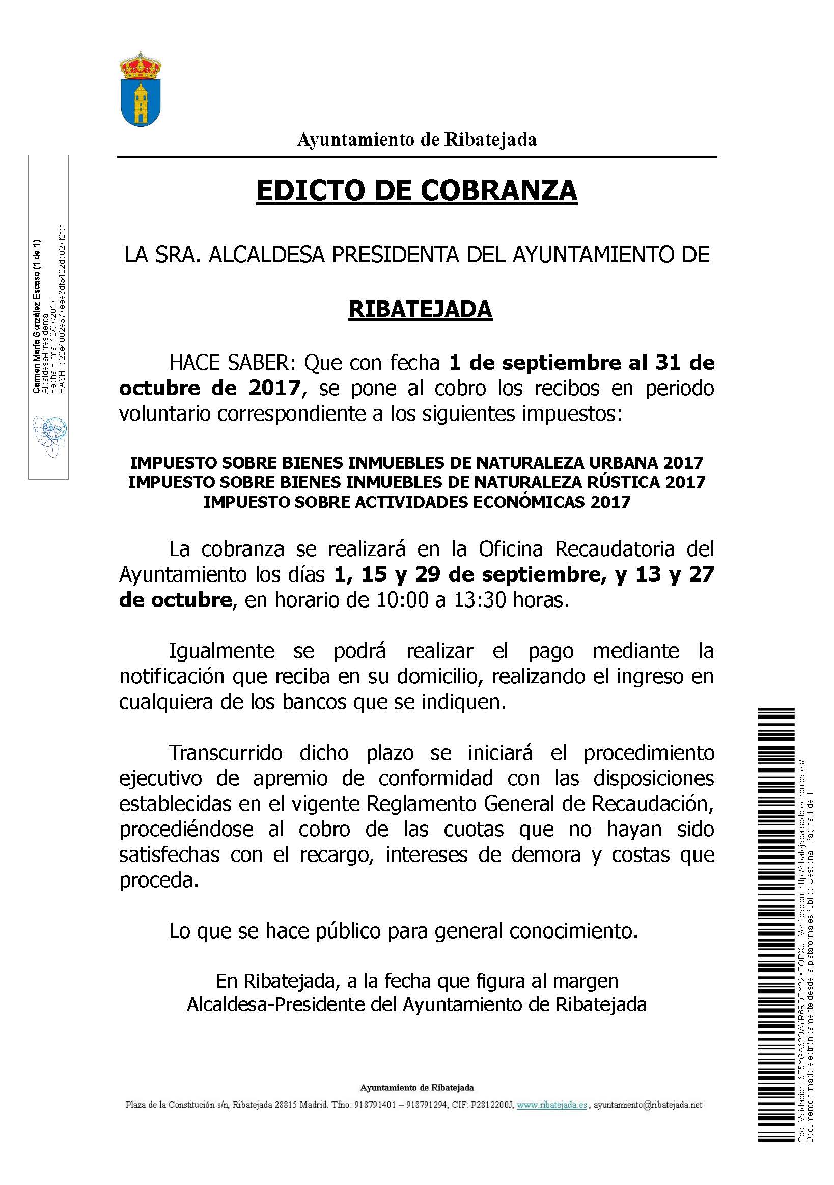 Edicto de Cobranza 2017