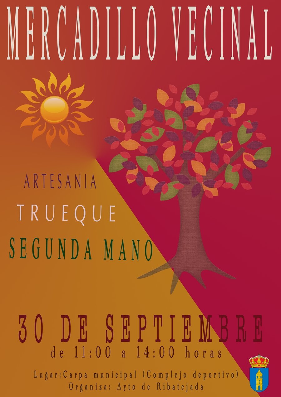 Cartel Primer Mercadillo Vecinal de Ribatejada