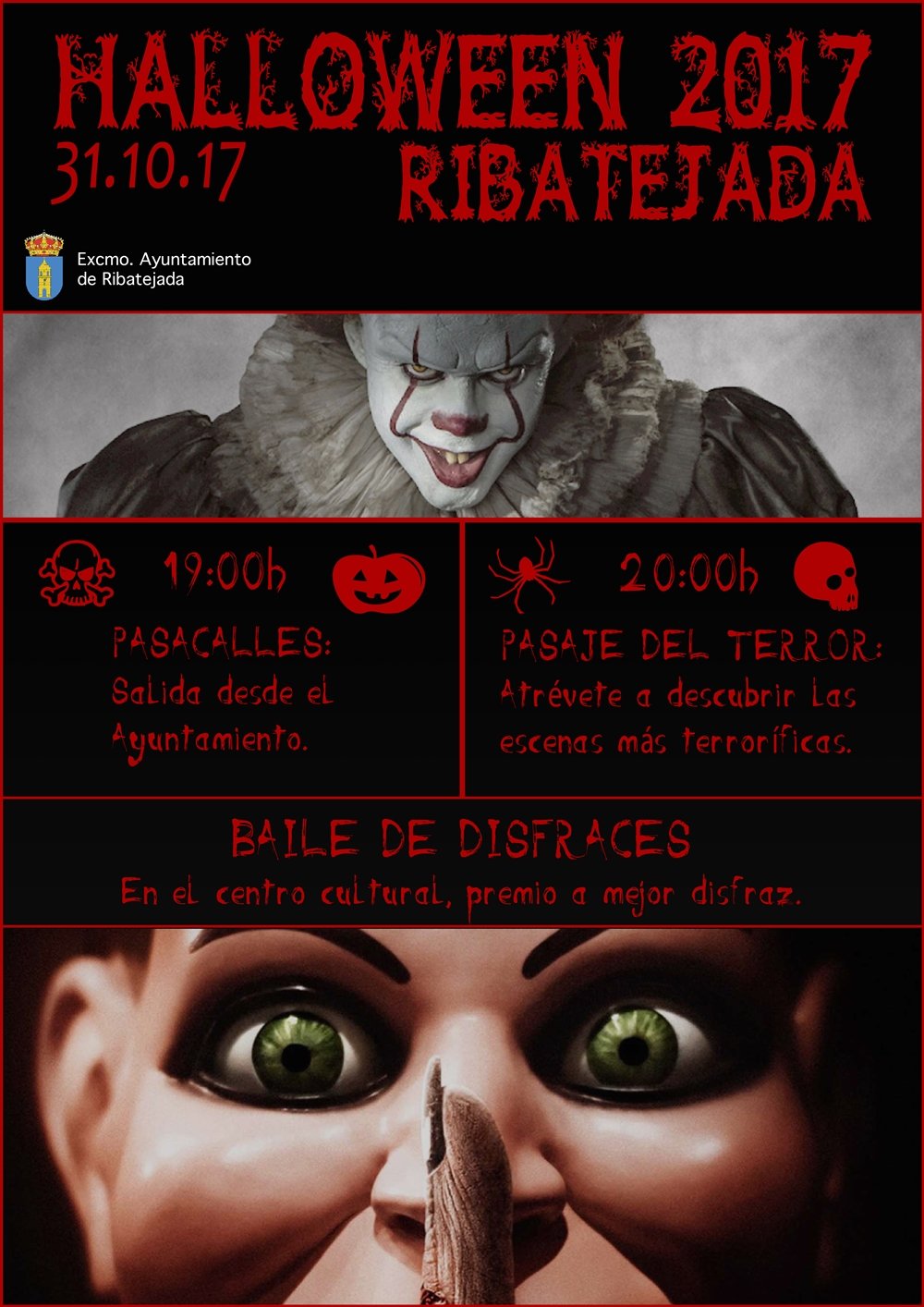 CARTEL HALLOWEEN RIBATEJADA 2017