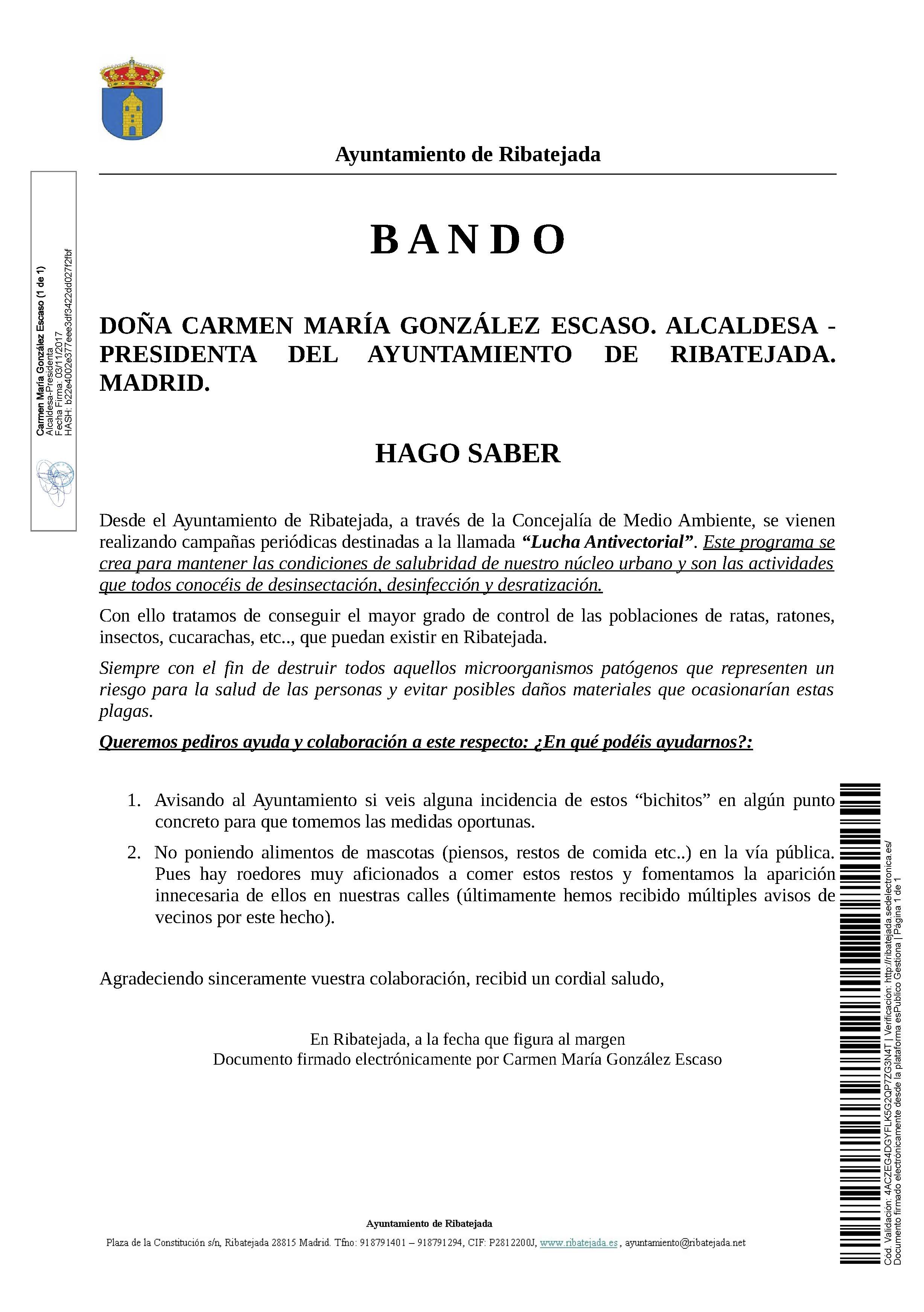 Bando Lucha Antivectorial de Ribatejada