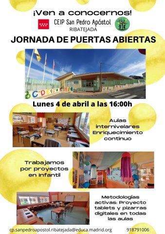 ¡Ven a conocernos! Ceip San Pedro Apóstol