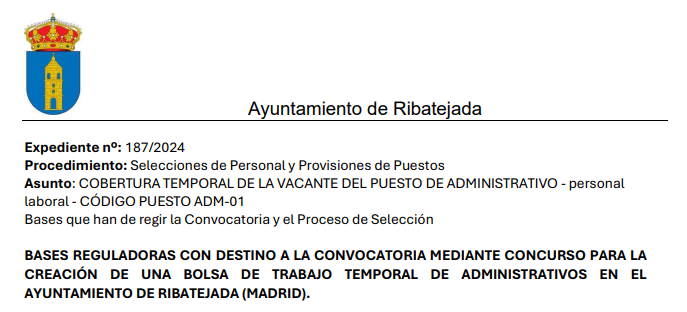 SOLICITUD PARTICIPACION PROCESO ADMINISTRATIVA AUTOBAREMADA
